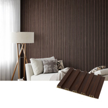 China Wholesale China Good Surface Exterior 3D Fluted Ecowood Wall Panel Cladding WPC Wall Planks